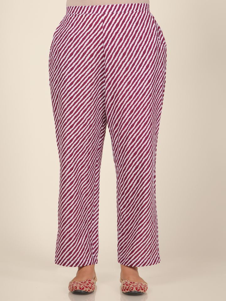 Soft Cotton Striped Pant