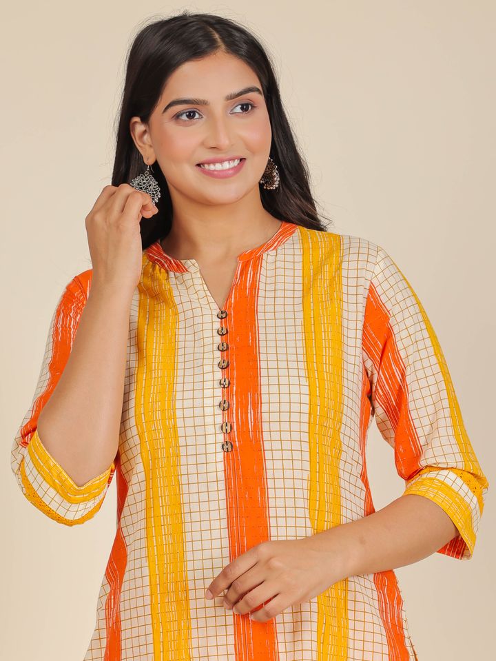 Soft Cotton Striped Kurta