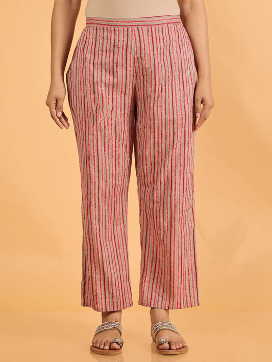 Soft Cotton Striped Pant