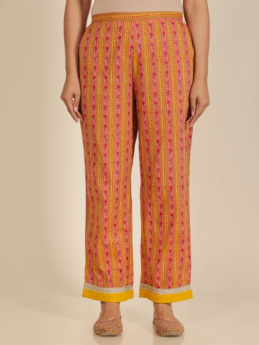 Soft Cotton Striped Pant