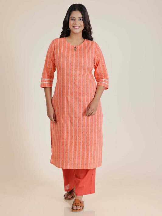 Soft Cotton Striped Kurta