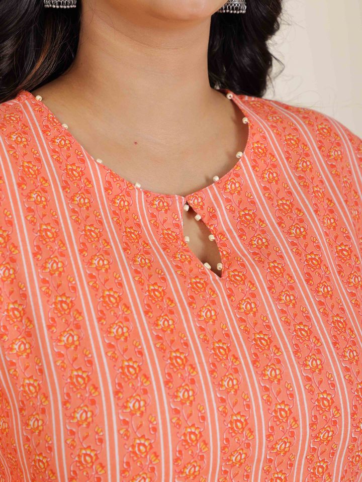 Soft Cotton Striped Kurta