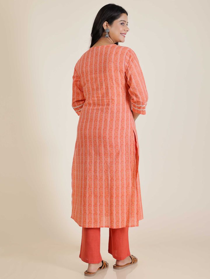 Soft Cotton Striped Kurta