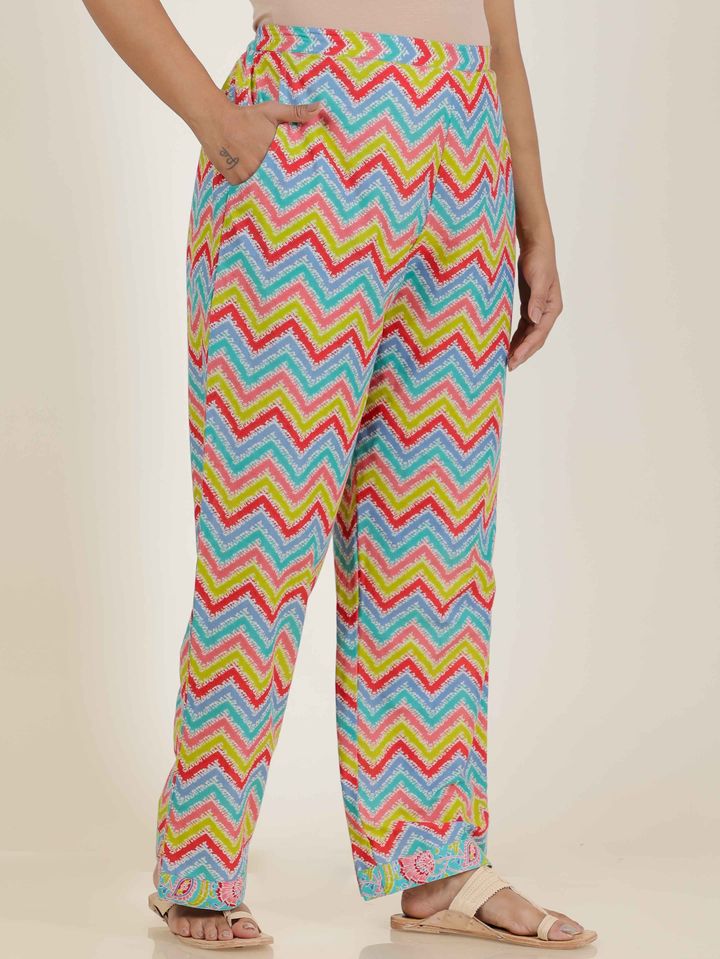 Soft Cotton Chevron Pant