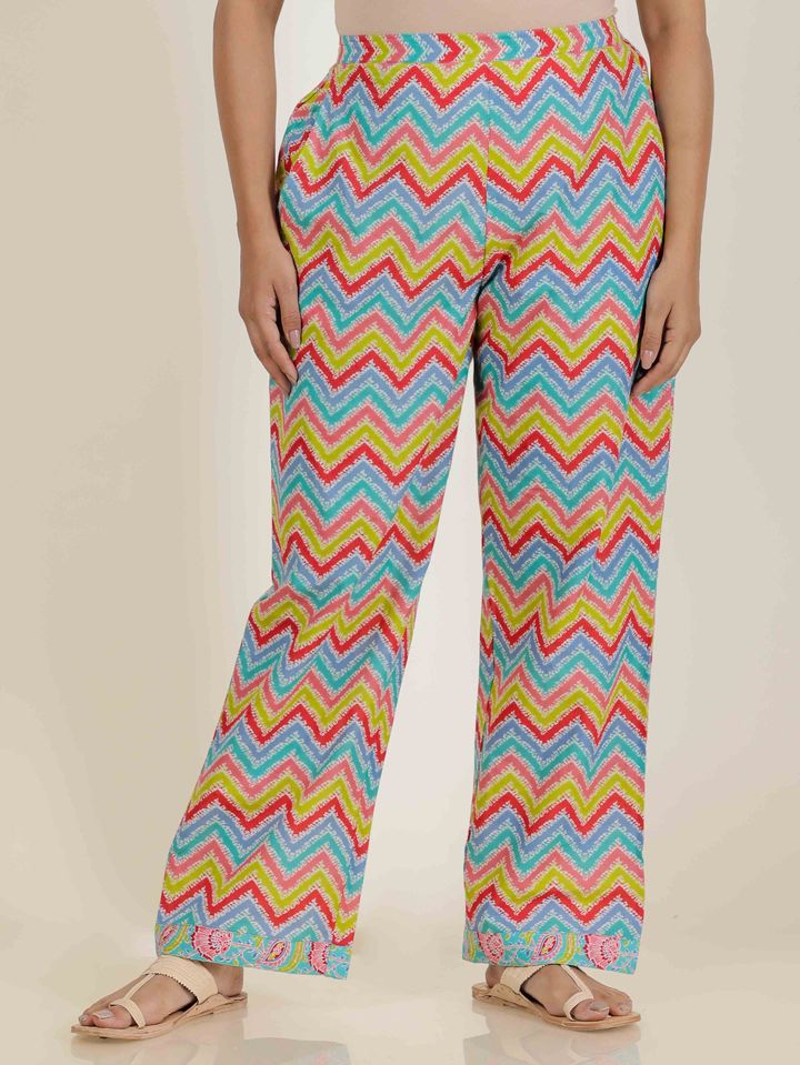 Soft Cotton Chevron Pant