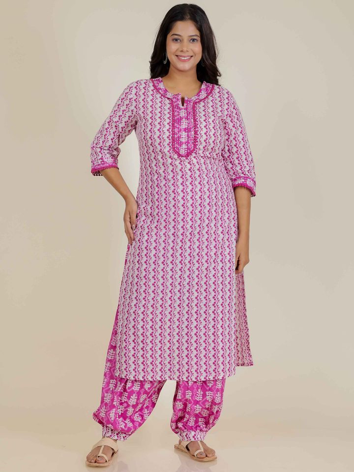 Soft Cotton Abstract Kurta