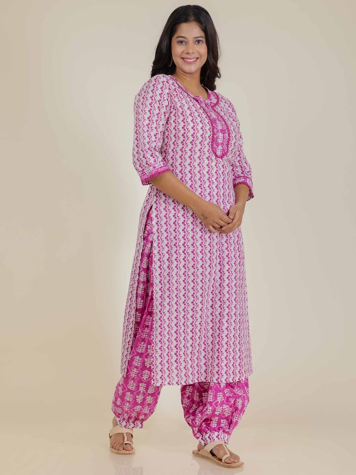 Soft Cotton Abstract Kurta