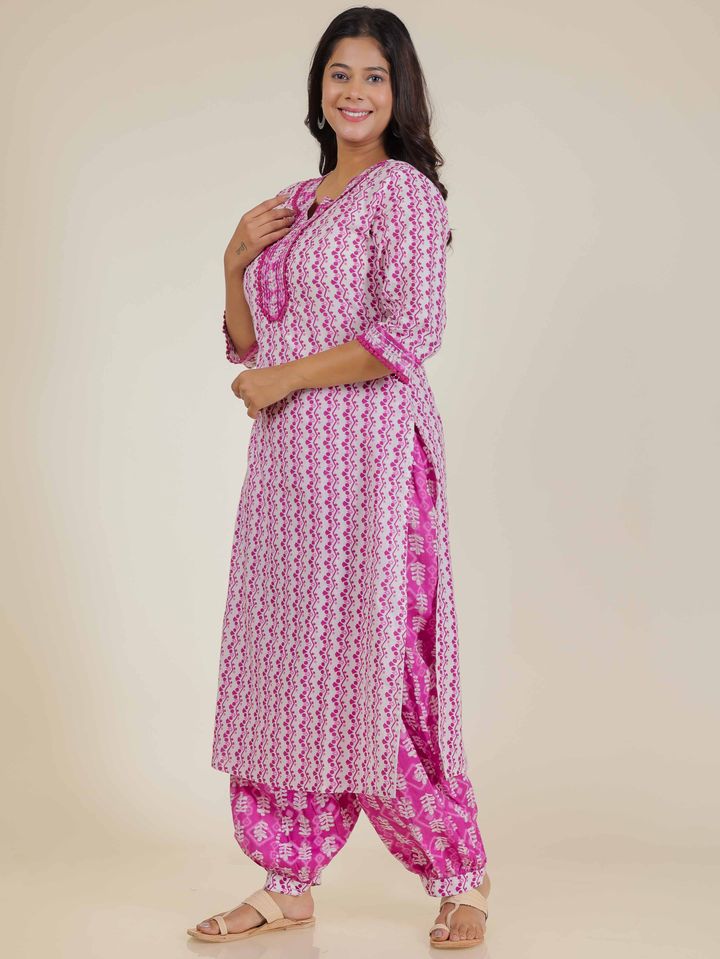 Soft Cotton Abstract Kurta