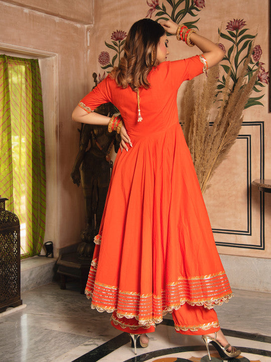 Kurta With Trousers & Dupatta