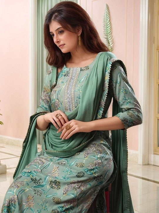 Aaghnya Women Floral Printed Kurta