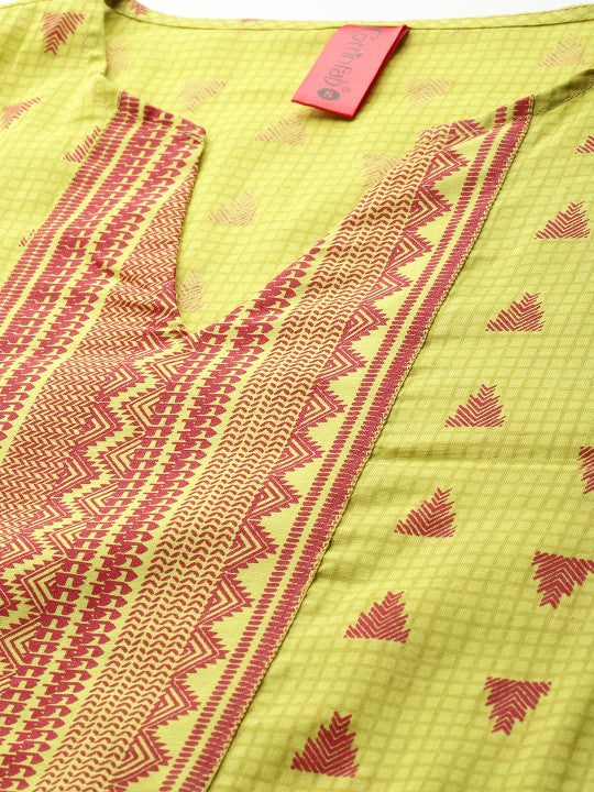 Cottinfab Checked Pure Cotton Top and Trouser