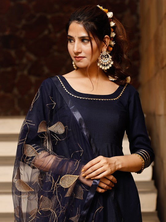Kurta with Trousers & Dupatta