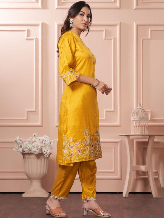 BulBul Women Floral Embroidered Regular Kurta
