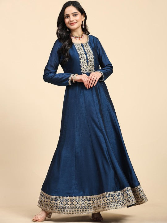 Trendmalls Women Floral Embroidered Regular Kurta