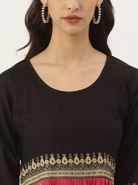 Printed Gotta Patti Empire Midi Dress