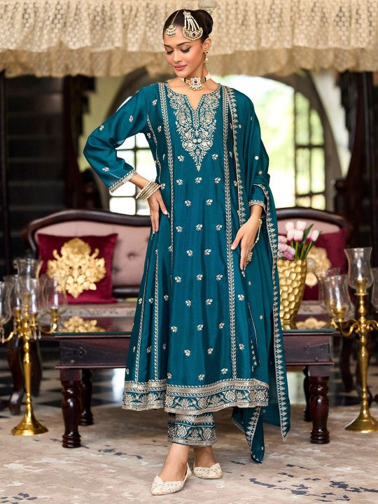 Indo Era Women Ethnic Motifs Embroidered Regular Sequinned Kurta