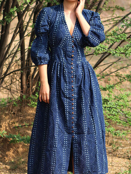 Chidiyaa Blue Midi Dress