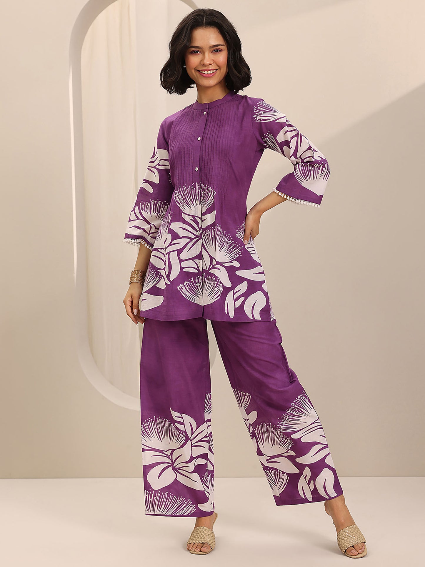 Floral Tunic and Palazzo (Set of 2)