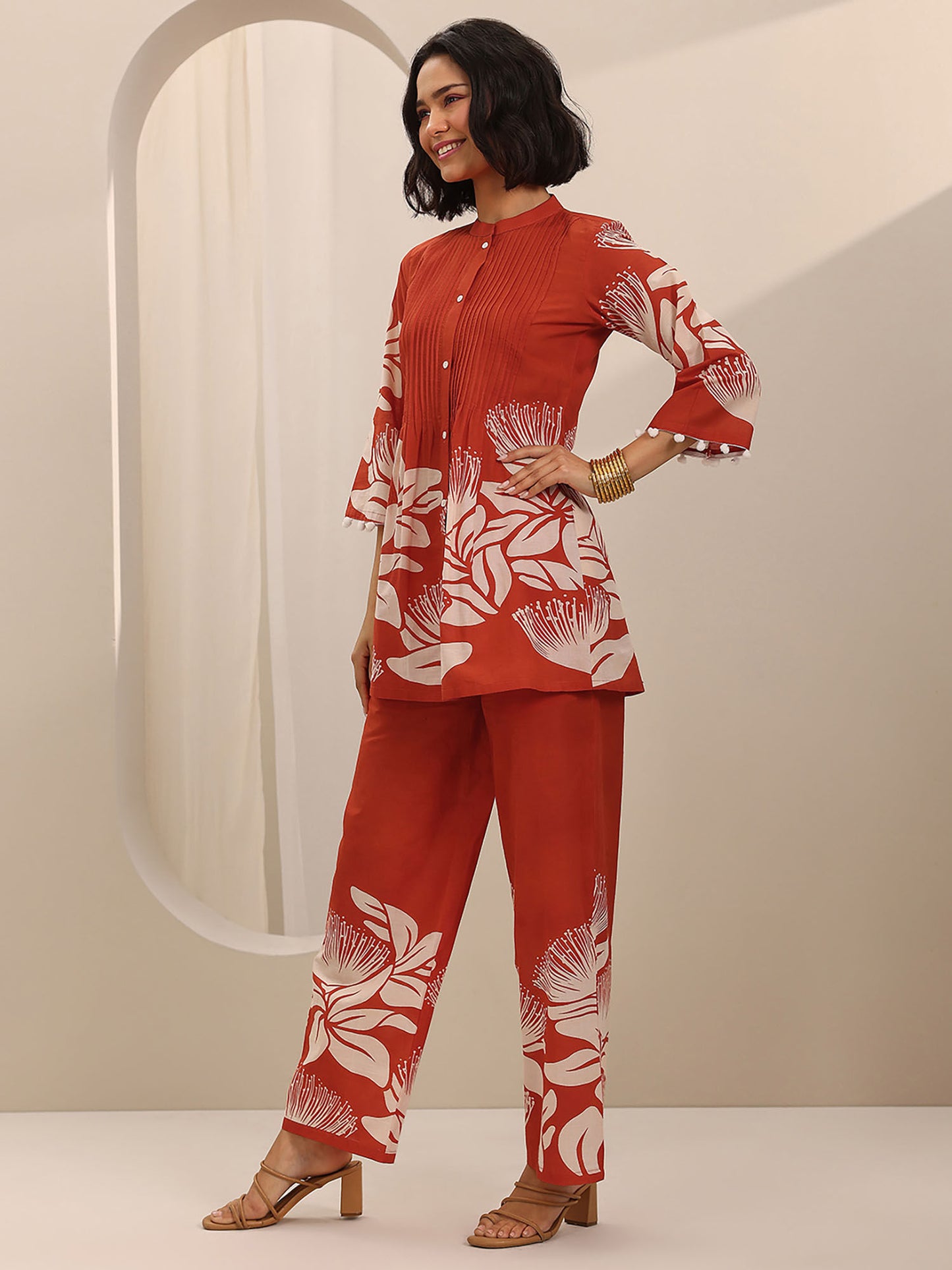 Floral Tunic and Palazzo (Set of 2)