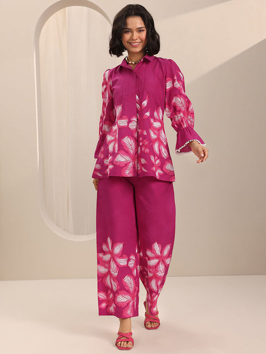 Floral Shirt and Palazzo (Set of 2)