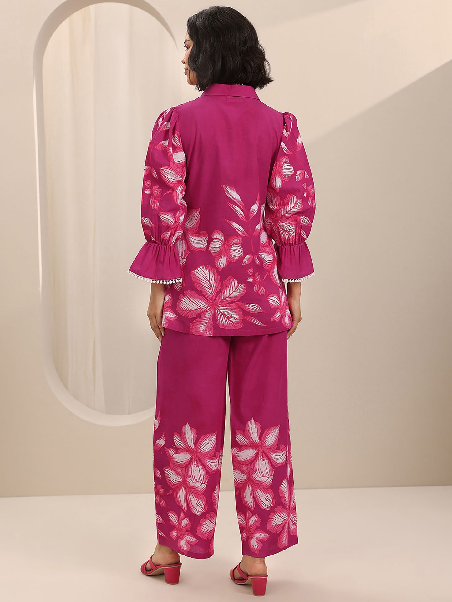 Floral Shirt and Palazzo (Set of 2)
