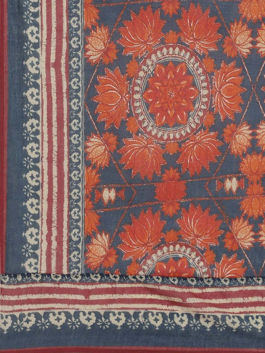 Biba Women Ethnic Motifs Printed Kurta with Palazzos & With Dupatta