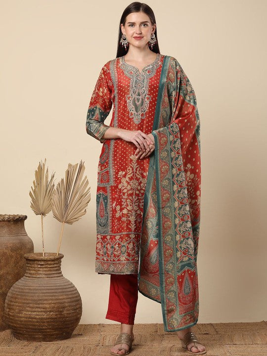 FASHOR Women Ethnic Motifs Printed Regular Kurta