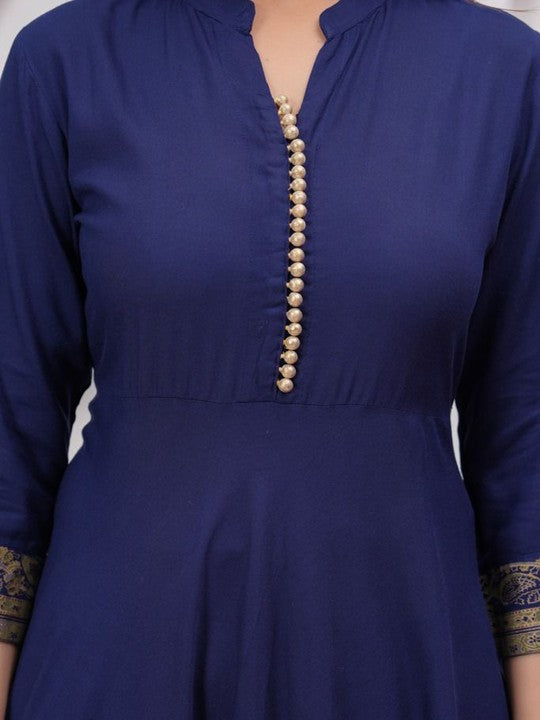 Bunai Dhaga Women Ethnic Motifs Printed Regular Kurta with Palazzos & With Dupatta