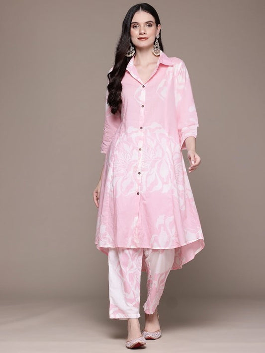 Floral Printed Pure Cotton Co-Ords