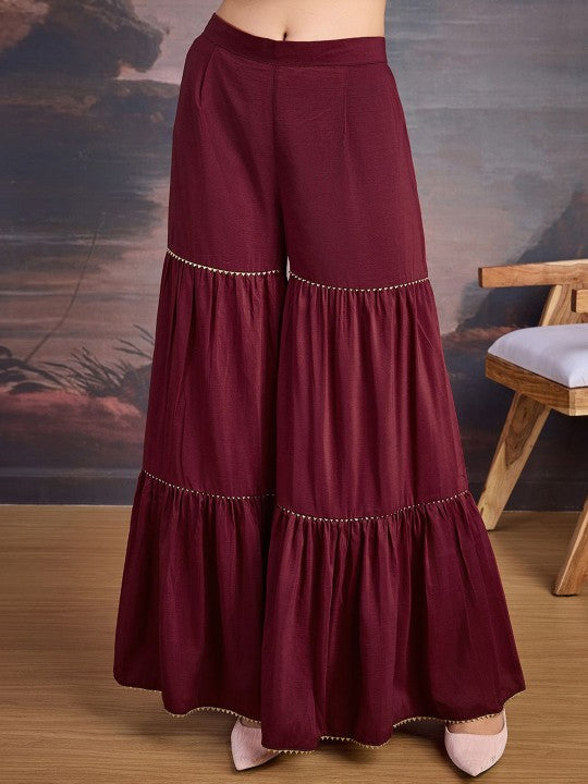House of Pataudi Embroidered Keyhole Neck Kurta