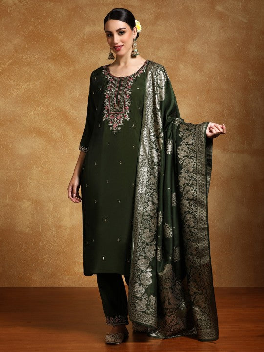 Varanga Women Floral Yoke Design Regular Kurta