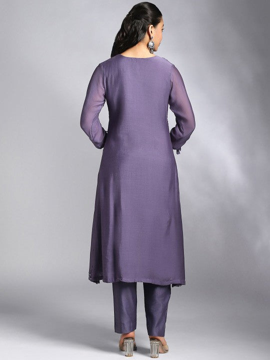 House Of Dharaa Women Floral Embroidered Kurta
