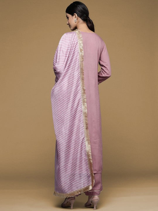 House of Pataudi Women Solid Kurta