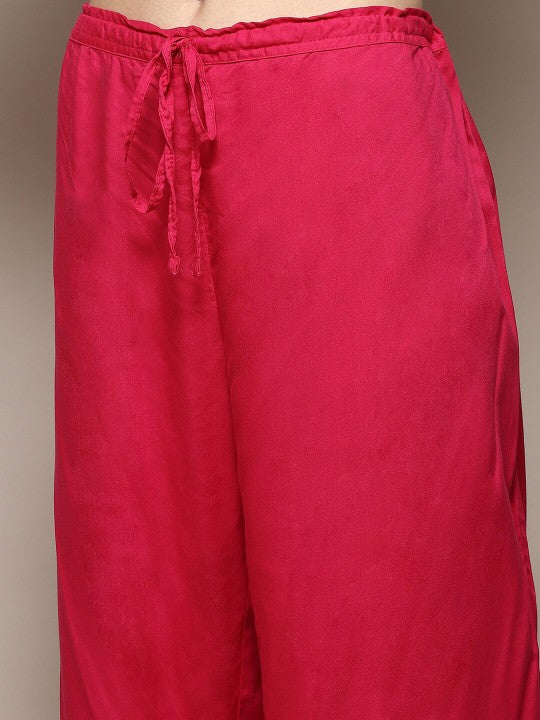 Biba Floral Yoke Design Thread Work Sequined Anarkali Kurta