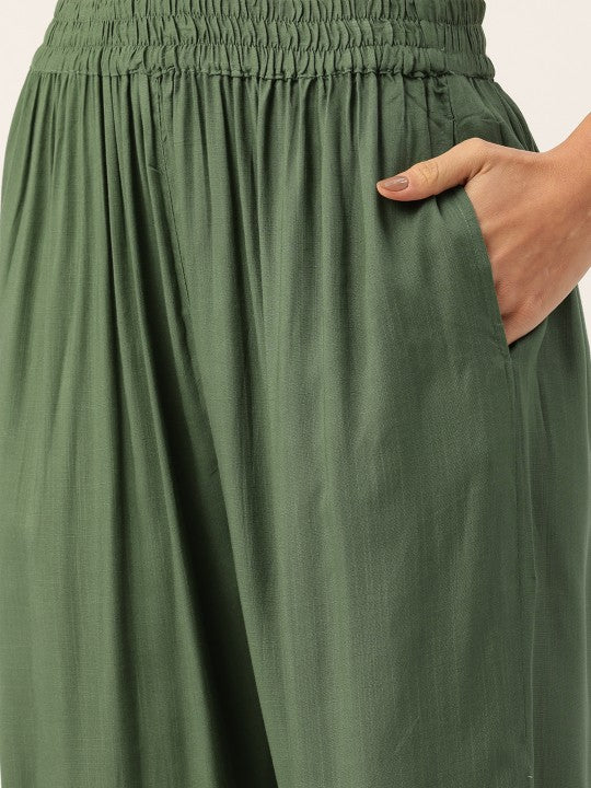 Kaftan Tunic With Trousers & Belt