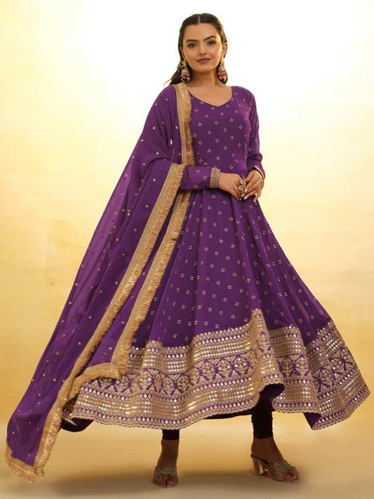 Fusionic Ethnic Motifs Printed Anarkali Kurta