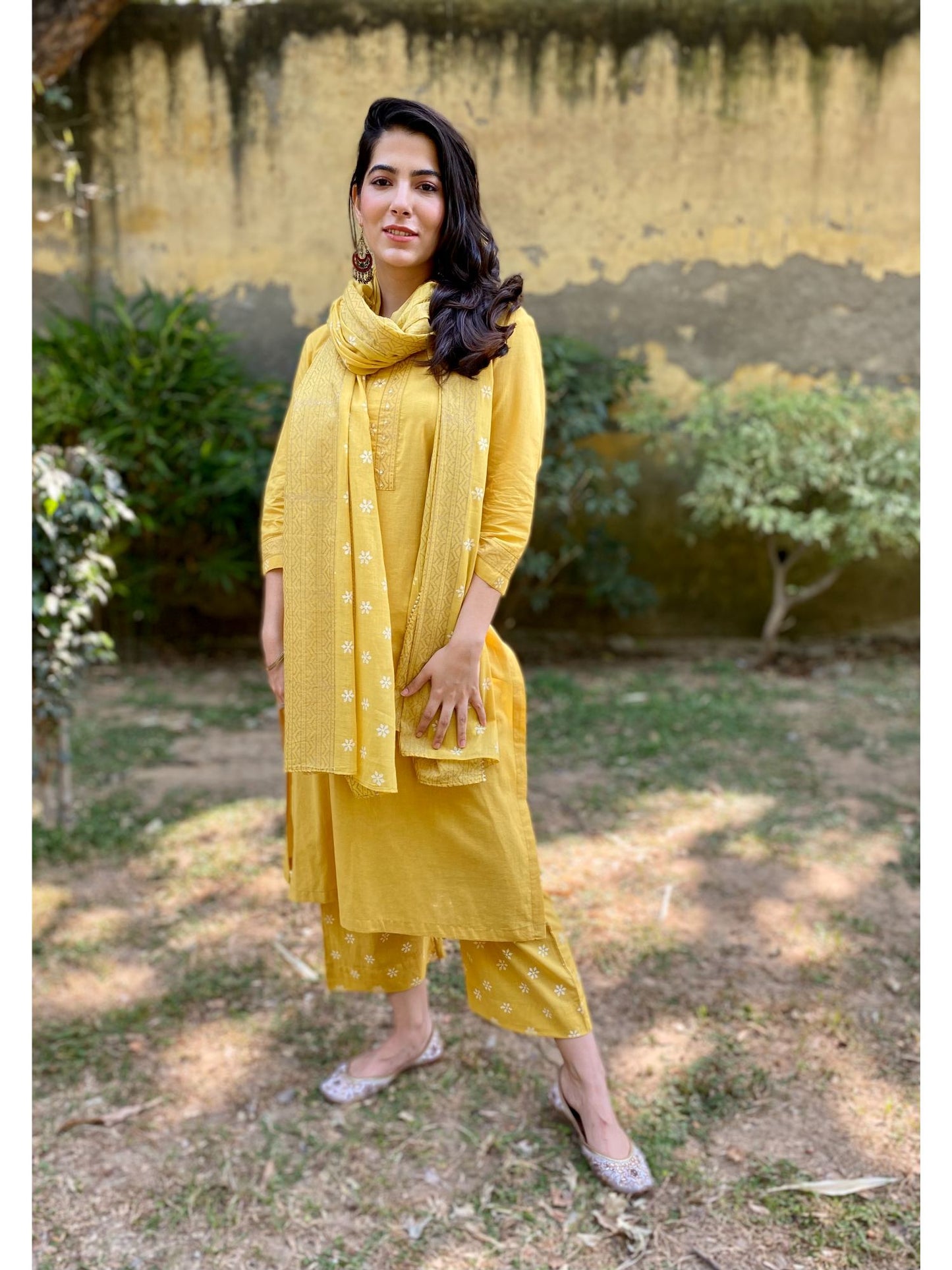 Canary Yellow Cotton Set (Set of 3)