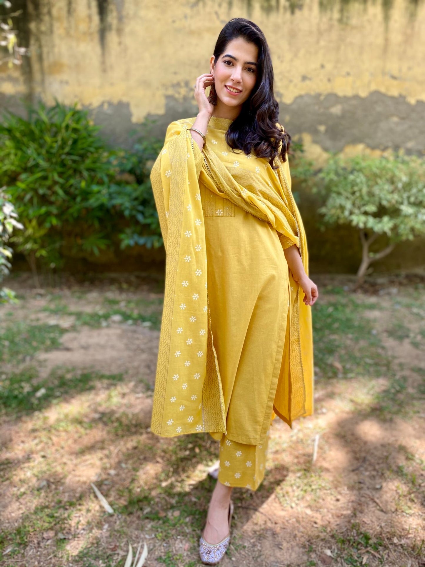 Canary Yellow Cotton Set (Set of 3)