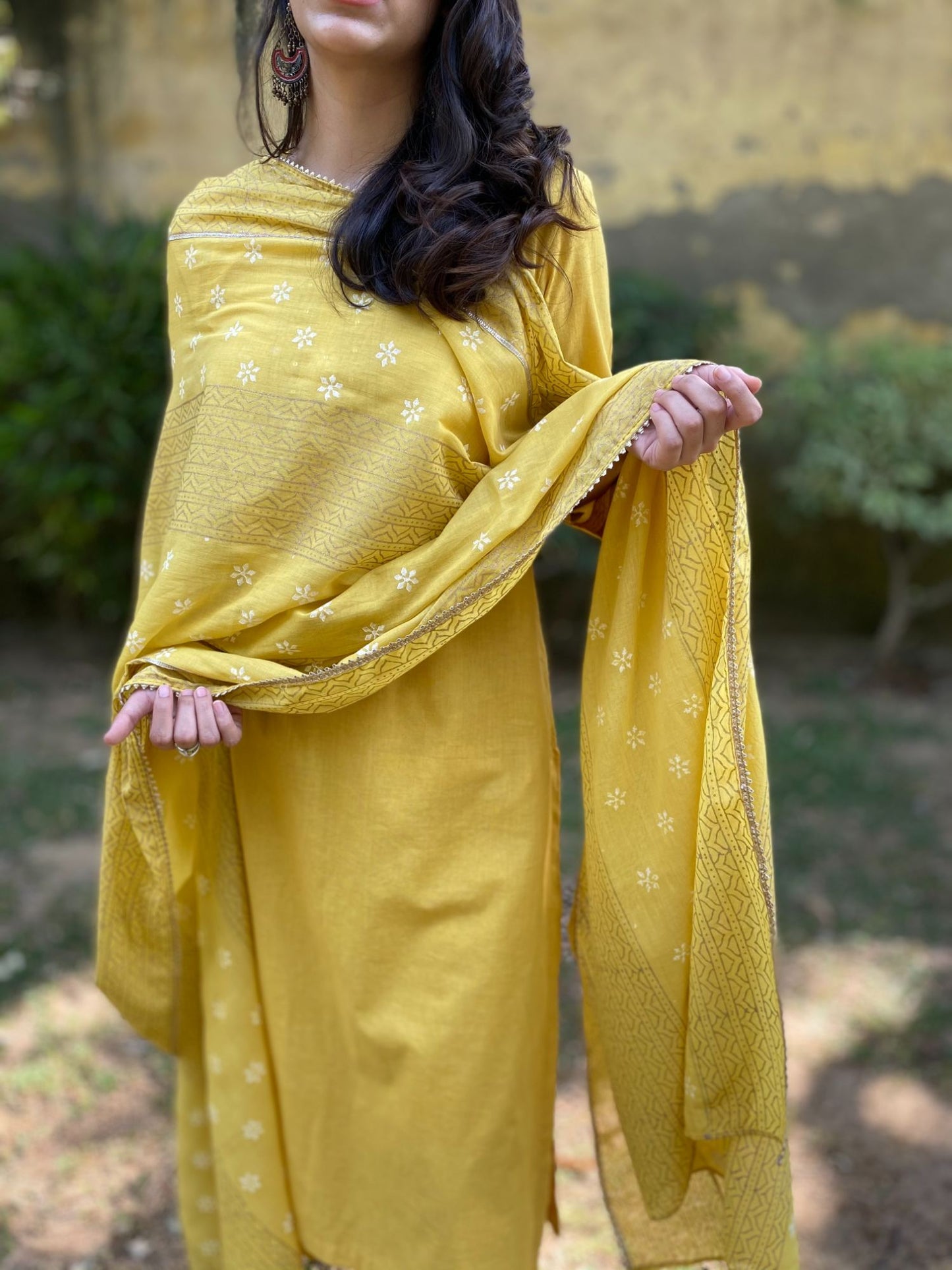 Canary Yellow Cotton Set (Set of 3)