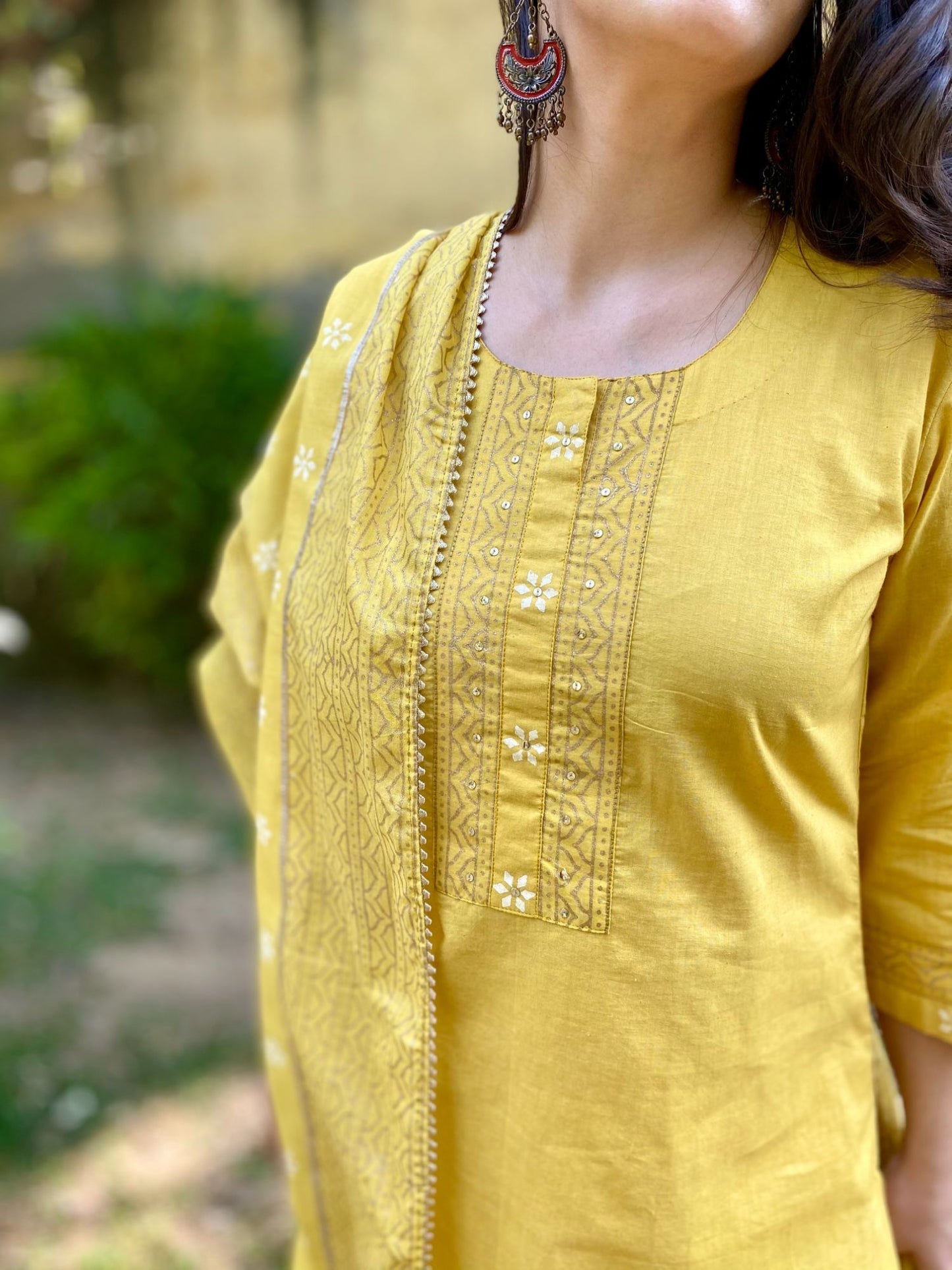 Canary Yellow Cotton Set (Set of 3)