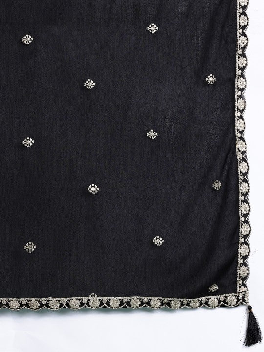 Indo Era Floral Embroidered Sequinned Kurta