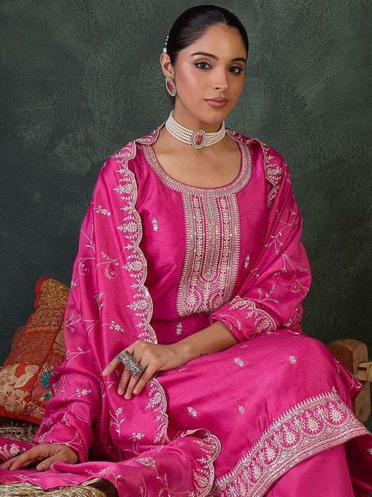 Indo Era Women Ethnic Motifs Embroidered Kurta with Trousers & Dupatta