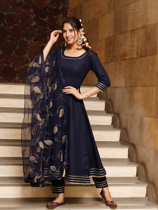 Kurta with Trousers & Dupatta