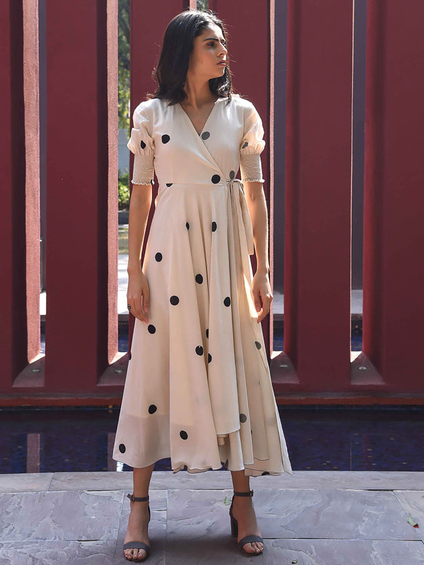 Vanilla Bean Polka Cotton Dress