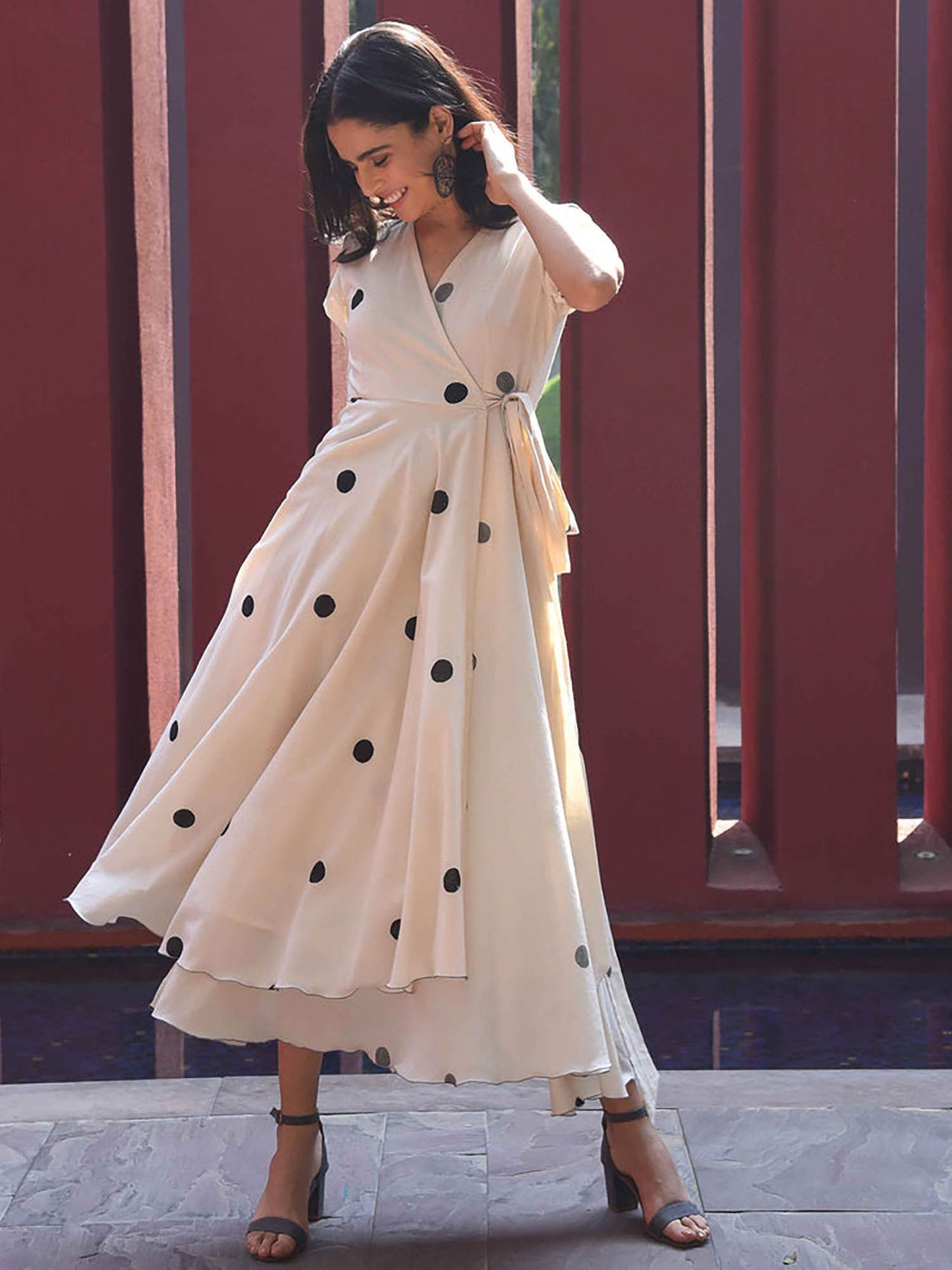 Vanilla Bean Polka Cotton Dress