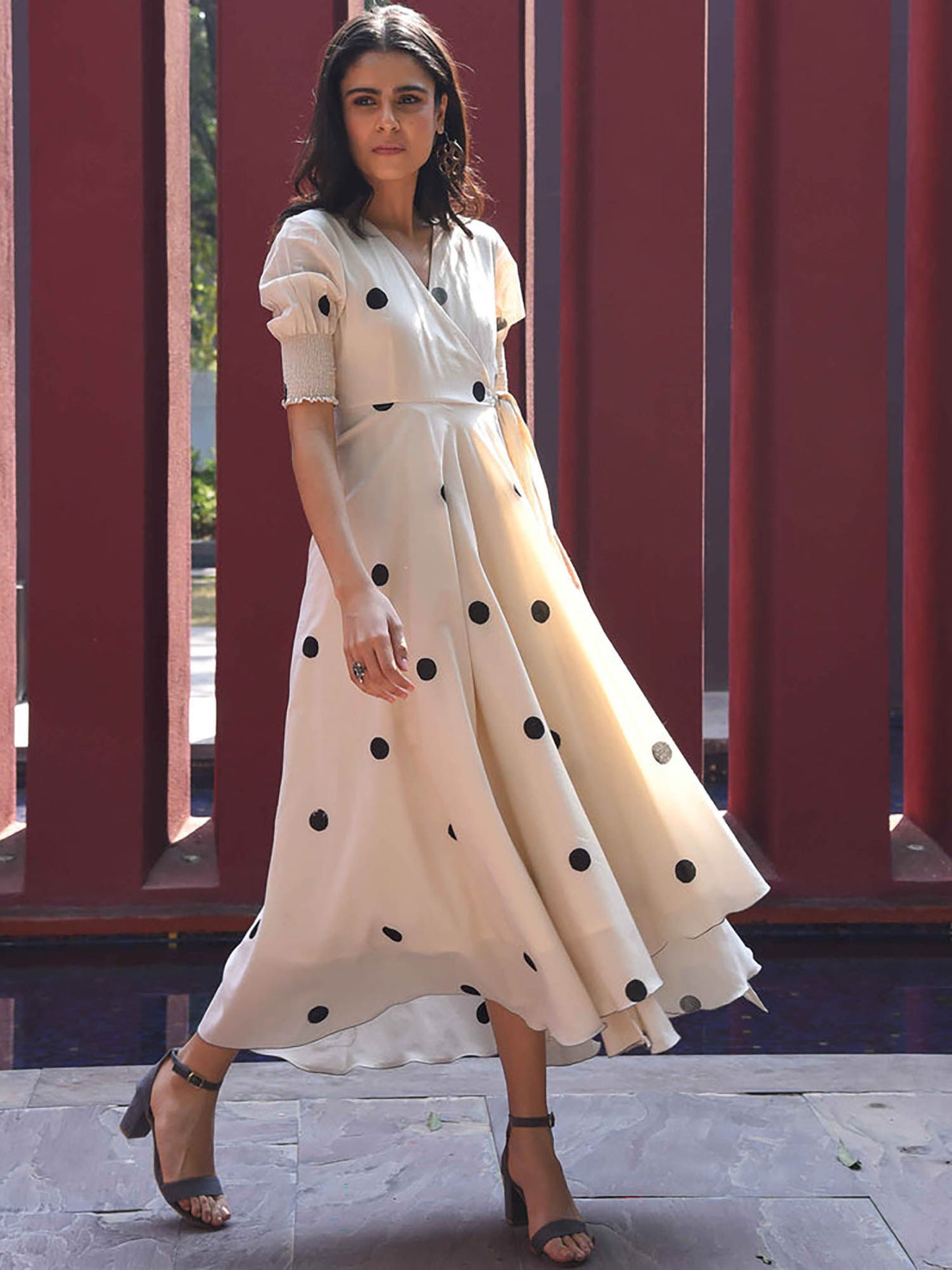 Vanilla Bean Polka Cotton Dress