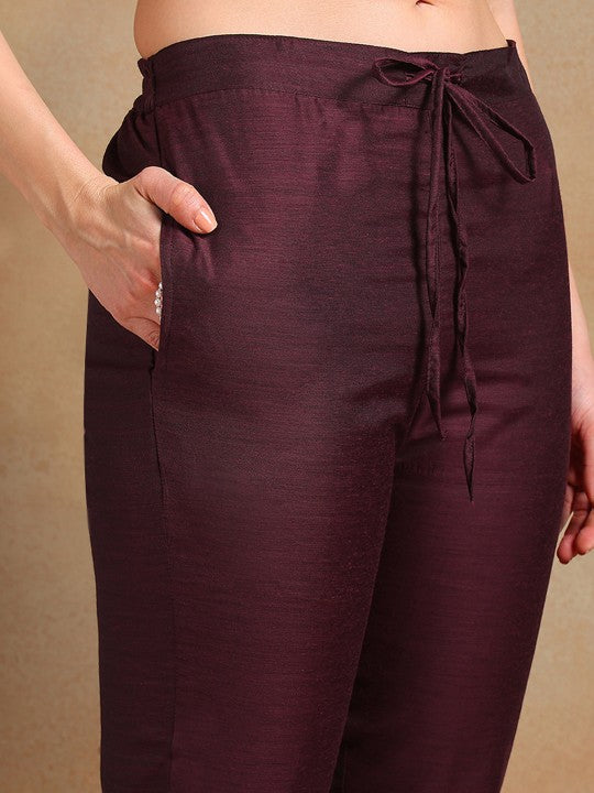 AHIKA Woven Design Straight Kurta