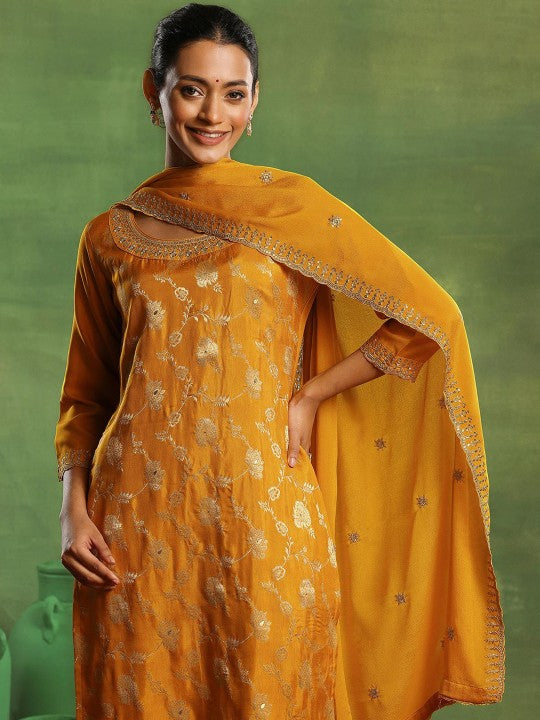 Floral Woven Design Kurta