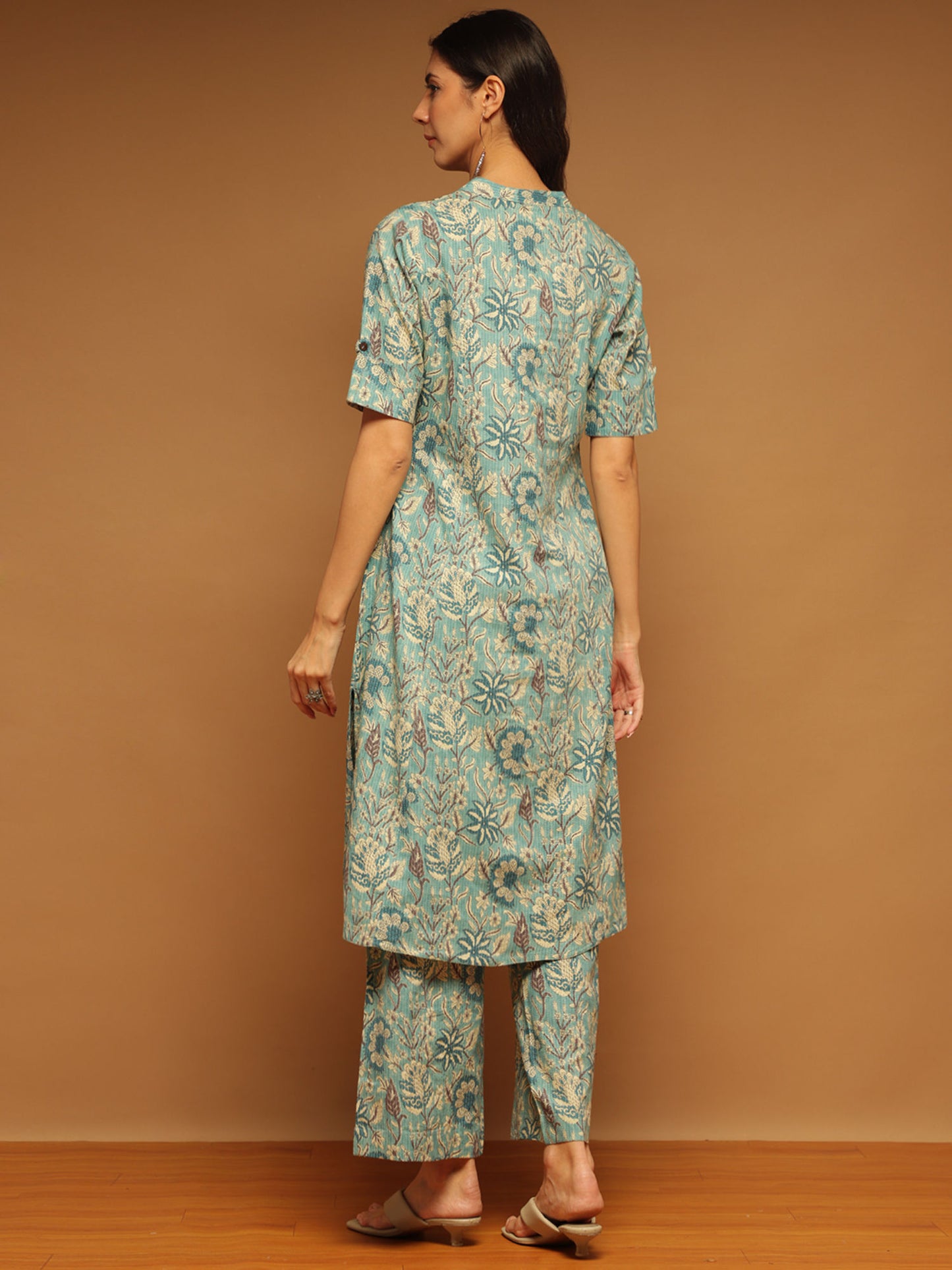 Teal Floral Co-Ord (Set of 2)