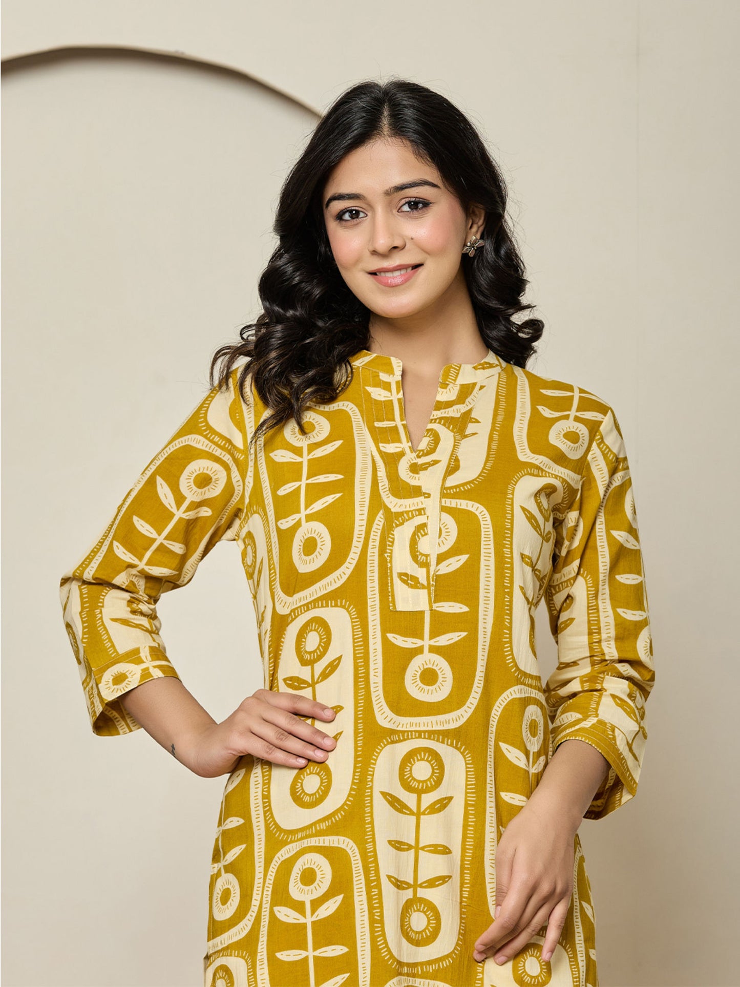 Yellow Floral Co-Ord (Set of 2)